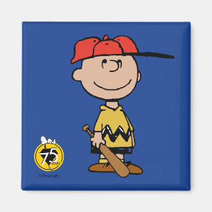 Aimant cacahuètes Charlie Brown Baseball Smile