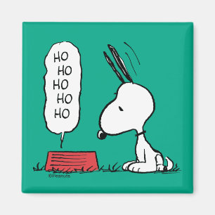 Aimant cacahuètes Snoopy Ho Ho Ho Plat alimentaire
