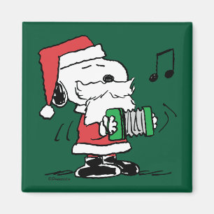 Aimant cacahuètes Snoopy Santa Claus Accordian