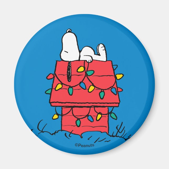Aimant cacahuètes | Snoopy's Dog House With Lights (Devant)