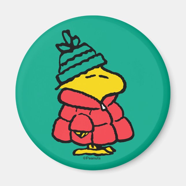 Aimant cacahuètes | Veste d'hiver de Woodstock Puffy (Devant)