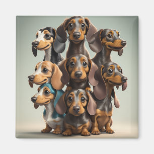 Aimant cadeau Amoureux des chiens Wiener
