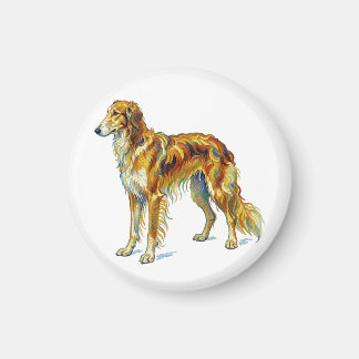 Aimant Cadeau Chien Saluki Couleurs Vives Design Coloré