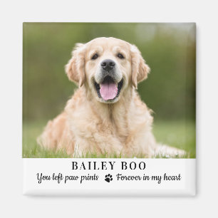 Aimant Cadeau commémoratif de chien personnalisé photo de