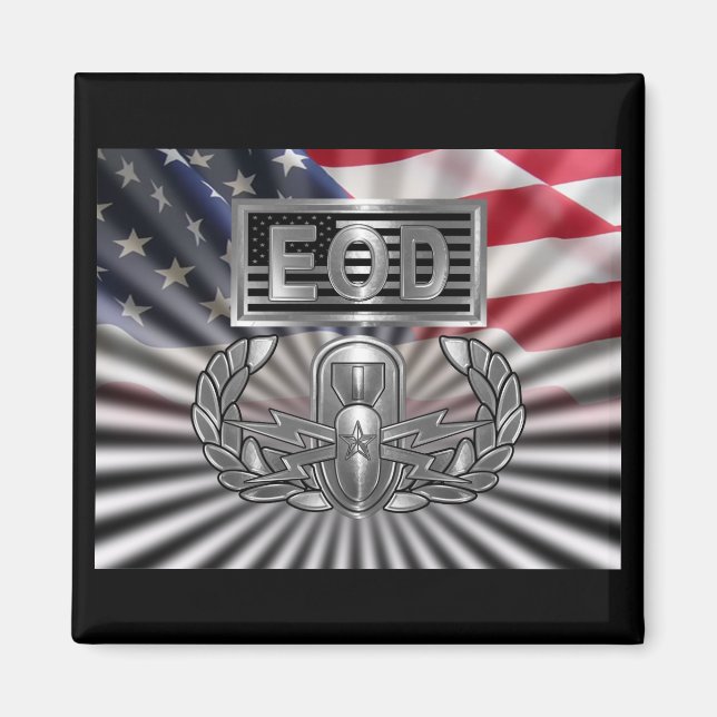 Aimant Cadeau commémoratif «EOD senior» (Devant)