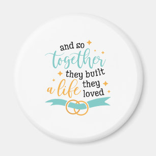 Aimant Cadeau Couple Ensemble Ils Ont Construit Une Vie