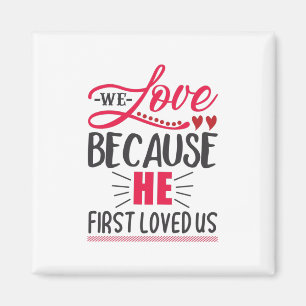 Aimant Cadeau Couple Nous Aimons Parce Qu'Il Nous A D'Abo