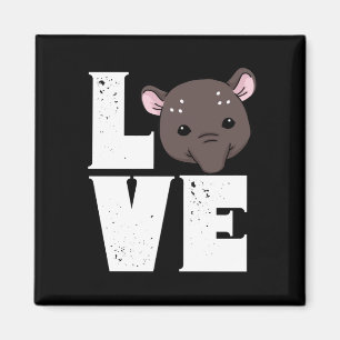 Aimant Cadeau Cute Tapir Femmes Hommes Tapir Cadeaux