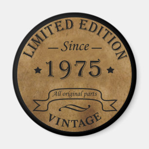 Aimant Cadeau d'anniversaire de naissance en 1975