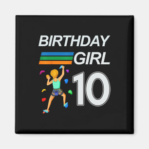 Aimant Cadeau d'anniversaire pour 10 ans Escalade de bloc