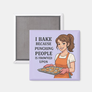 Aimant Cadeau de boulanger drôle Humour sarcastique de cu