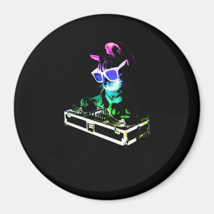 Aimant Cadeau de chat  Cat DJ Vraiment Cool