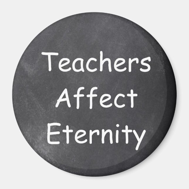 Aimant Cadeau de design de tableau noir d'éternité affect (Devant)