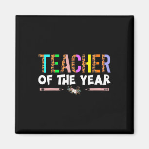 Aimant Cadeau de fête du professeur de l'année Appreciati
