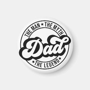 Aimant Cadeau de la fête des pères papa. Cadeau d'annive