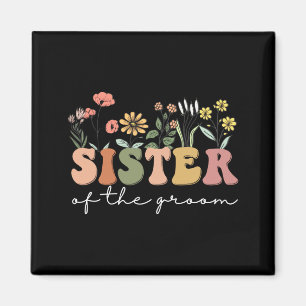 Aimant Cadeau de Mariage pour Sœur de la Mariée Sœur du