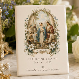 Aimant Cadeau de mariage traditionnel catholique de Cana