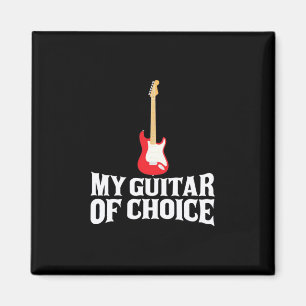 Aimant Cadeau de Noël   Ma guitare de choix