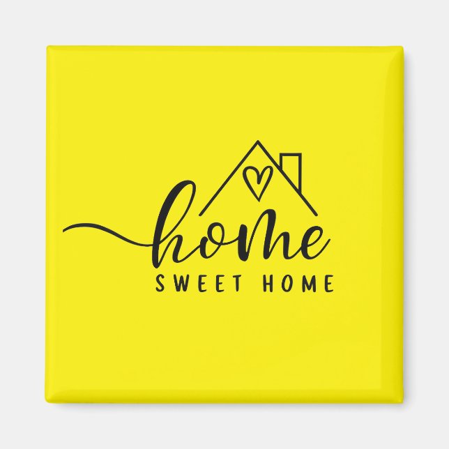 Aimant Cadeau de Nouvelle Maison - Maison, Douce Maison (Devant)