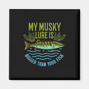 Aimant Cadeau de pêche musquée Leurre muskie Maskinongé