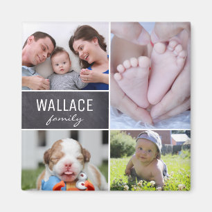 Aimant Cadeau de photo - collage de la photographie de