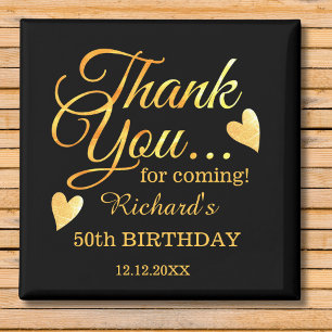 Aimant Cadeau de remerciement pour fête d'anniversaire de