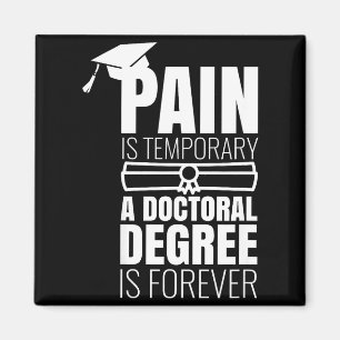 Aimant cadeau de remise des diplômes de doctorat humouris