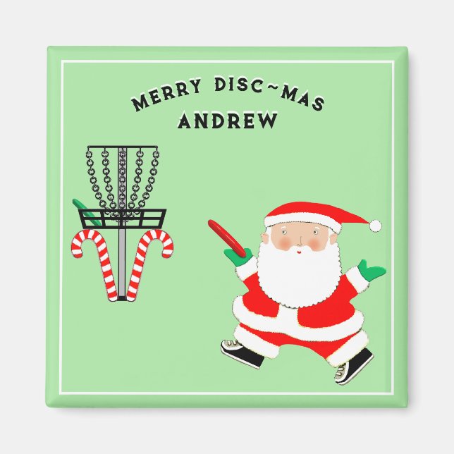 Aimant Cadeau de vacances Disk Golf (Devant)