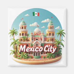 Aimant Cadeau de voyage à Mexico City au Mexique pour les