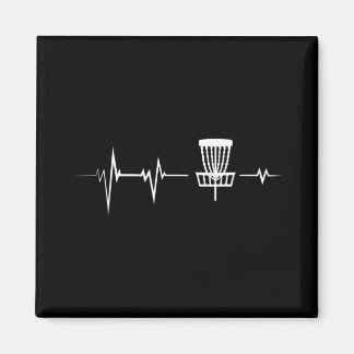 Aimant Cadeau Dessin Golf à Disque Battement de Coeur Fri