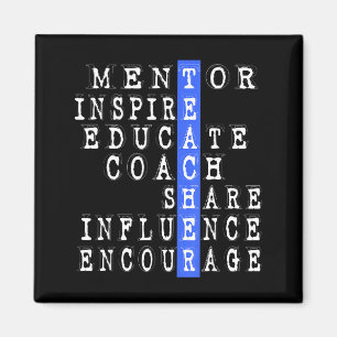 Aimant Cadeau drôle pour enseignant mentor coach pour le 