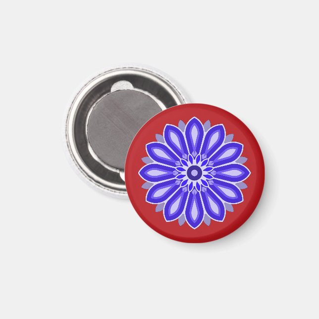 AIMANT CADEAU FLEUR POUR MAMAN FILLE SOEUR AMIE ENSEIGNAN (Recto/Verso)