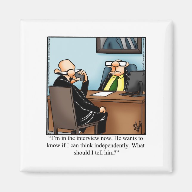 Aimant Cadeau Humor Humour Office Hilarié (Devant)