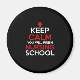 Aimant Cadeau infirmière Gardez Le Calme Vous Finirez