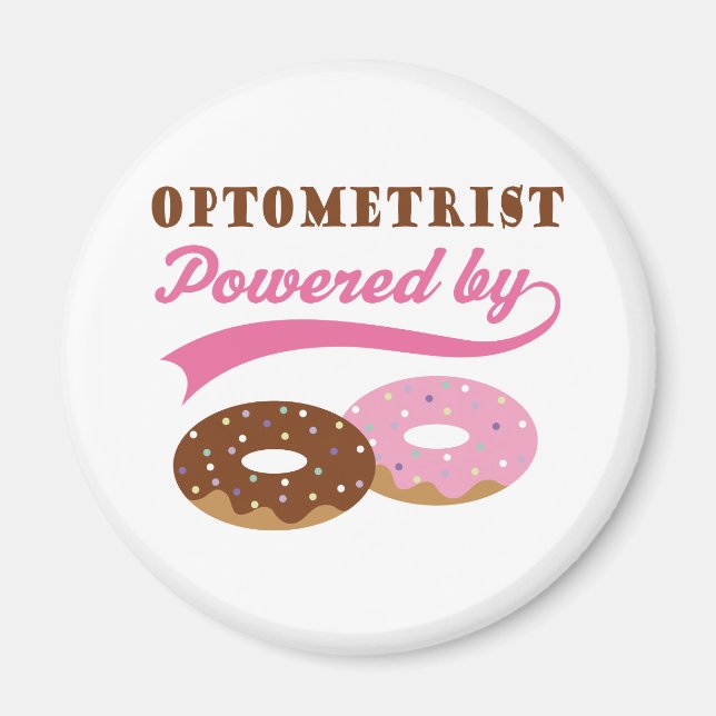 Aimant Cadeau Optométriste (Donuts) (Devant)