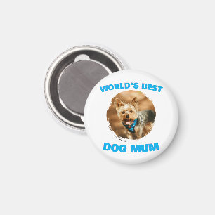Aimant Cadeau personnalisé minimal meilleur chien chat ma