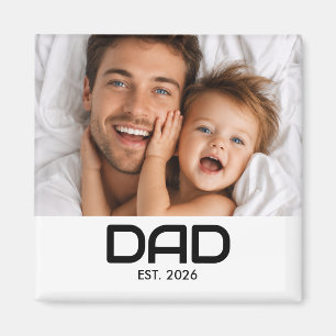 Aimant Cadeau photo aimanté pour Papa Fondé