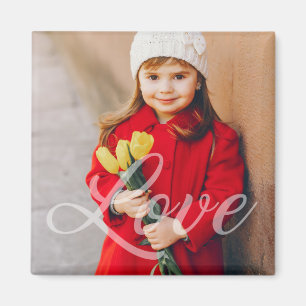Aimant Cadeau photo d'amour de la Saint-Valentin