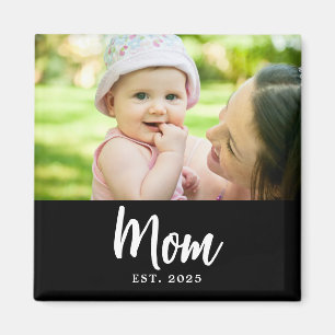 Aimant Cadeau Photo Date de Naissance Maman