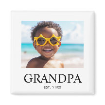 Cadeau photo de grand-père établi