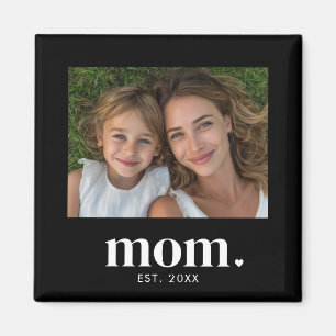 Aimant Cadeau Photo de Maman Établie 