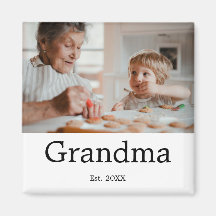 Cadeau photo établi par grand-mère