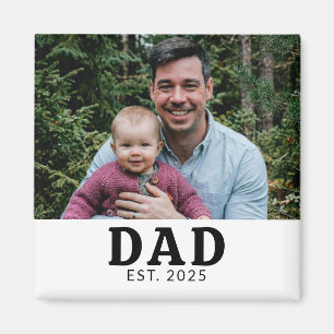 Aimant Cadeau Photo Papa Créé 