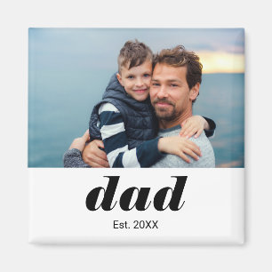 Aimant Cadeau Photo Papa Fondateur
