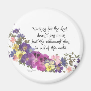 Aimant cadeau pour bénévole ou travailleur de l'église