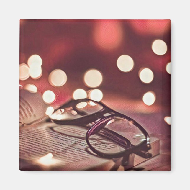 Aimant Cadeau pour les amateurs de livres (Devant)