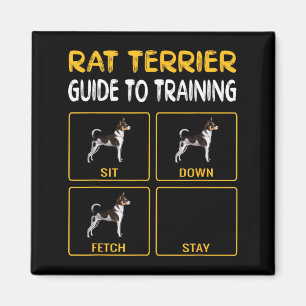 Aimant Cadeau pour propriétaire de Rat Terriers Thème Chi