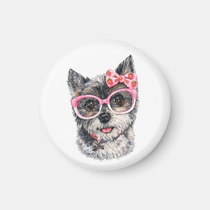 Aimant Cadeau Terrier du Yorkshire pour les amoureux des