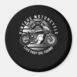 Aimant Cadeau vintage De Course De Moto Pour Biker