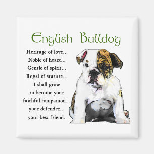 Aimant Cadeaux anglais de bouledogue